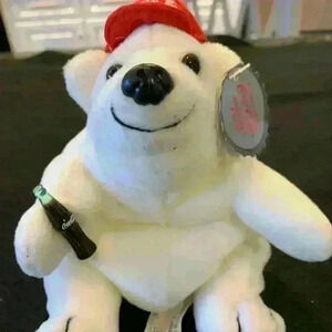 Coca Cola 1997 Plush Bear polar, Gently Used